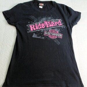 Harley Davidson Ride Hard, Zips Mackinaw City , Michigan Size Large